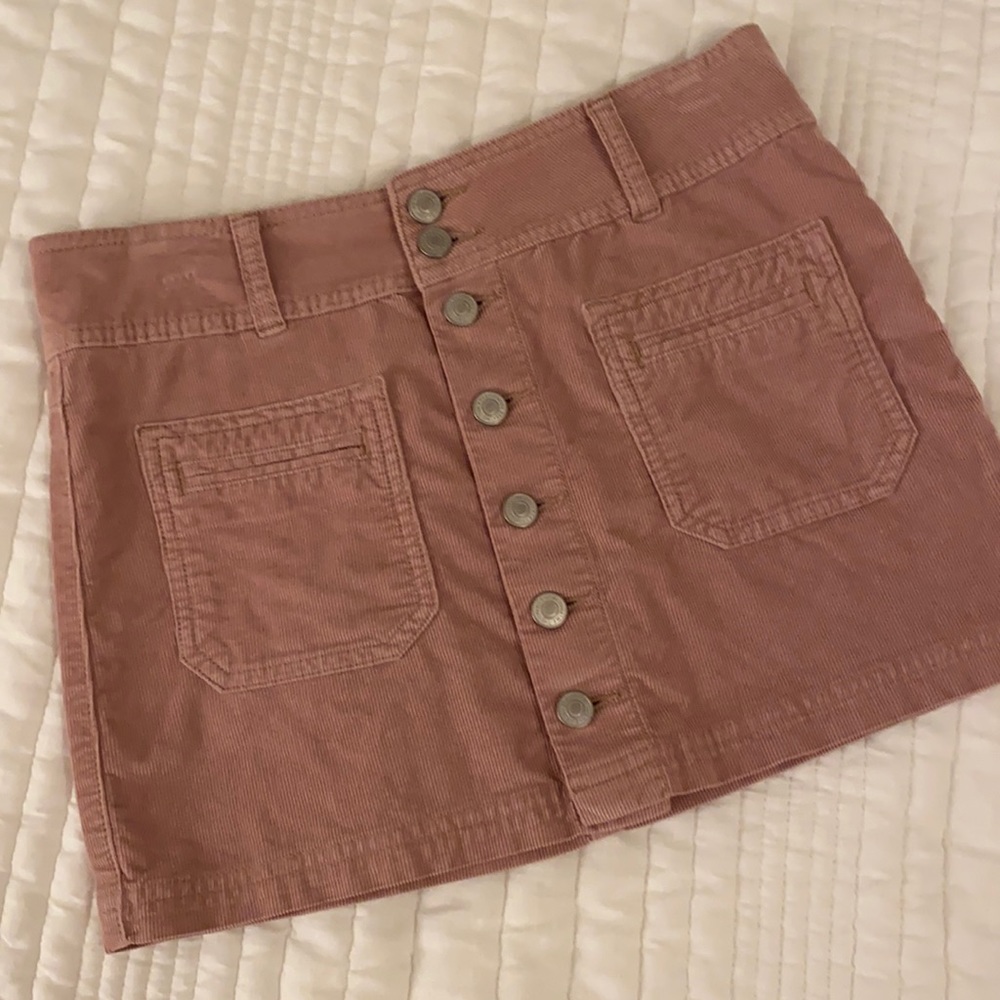 Free People corduroy mini skirt